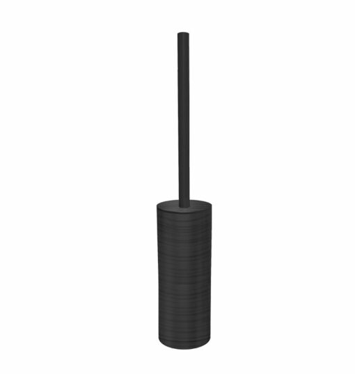 Toilet brush set, round, anthracite
