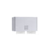 Double castor holder closed matt