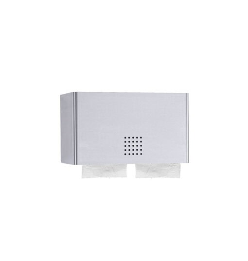 Double castor holder closed matt