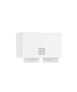 Porte-rouleau double fermé blanc