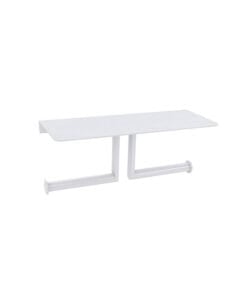 Porte-rouleau double blanc