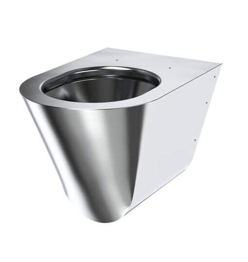 WC suspendu en acier inoxydable