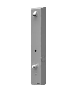Elemento doccia Jeton in acciaio inox opaco