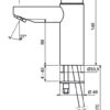 Metrix Waschtisch Selbstschluss-Armatur, Ausladung 102mm