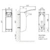 Ophardt Desinfektion/Seifenspender LH 500 ml Aluminium, IMP ELS A/24
