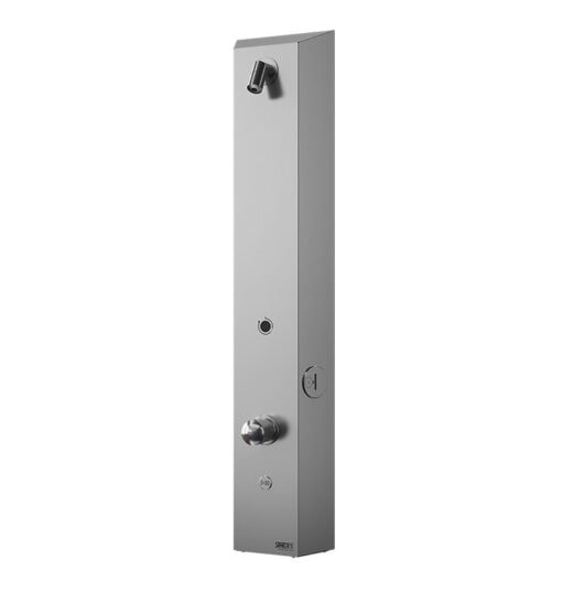 Elemento doccia Jeton in acciaio inox opaco