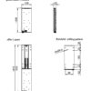 PROOX, module de levage pour montage sur miroir arrière pour distributeur de savon / désinfectant